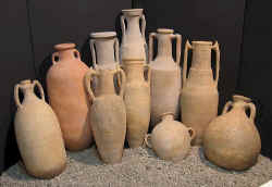 terracotta wine amphorae